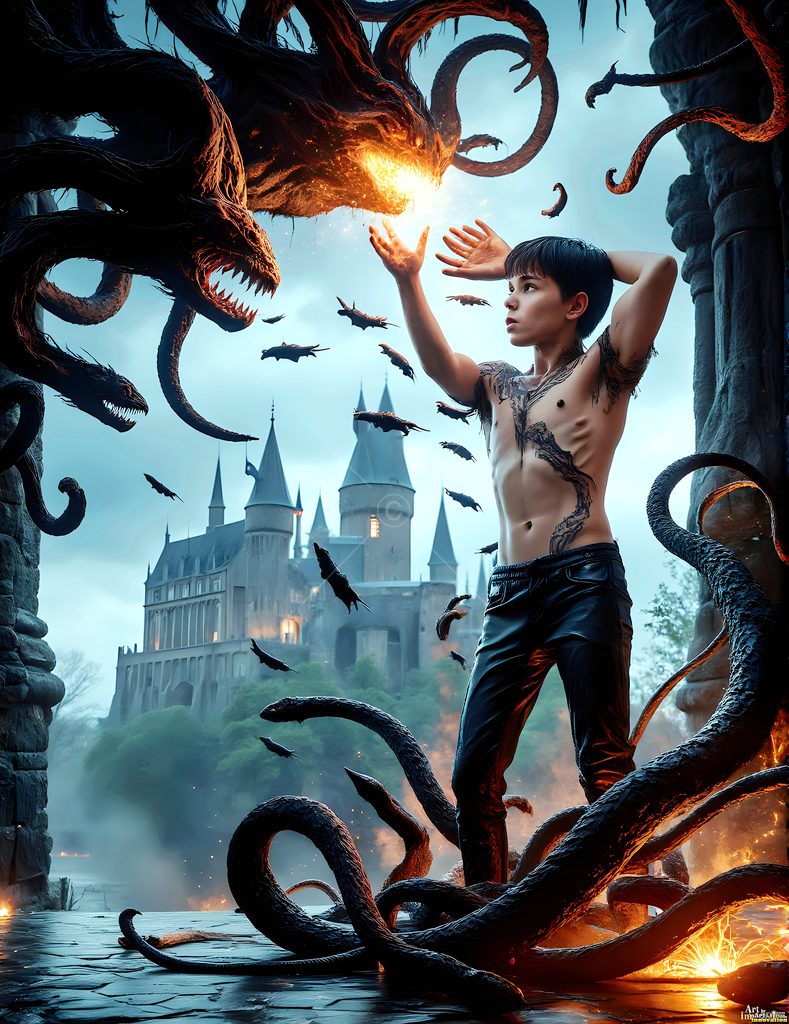 The House of the Serpents - AI Wizard Art