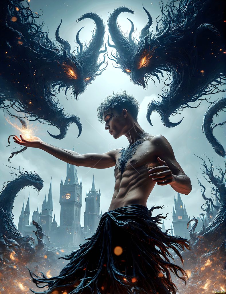 The House of the Serpents - AI Wizard Art