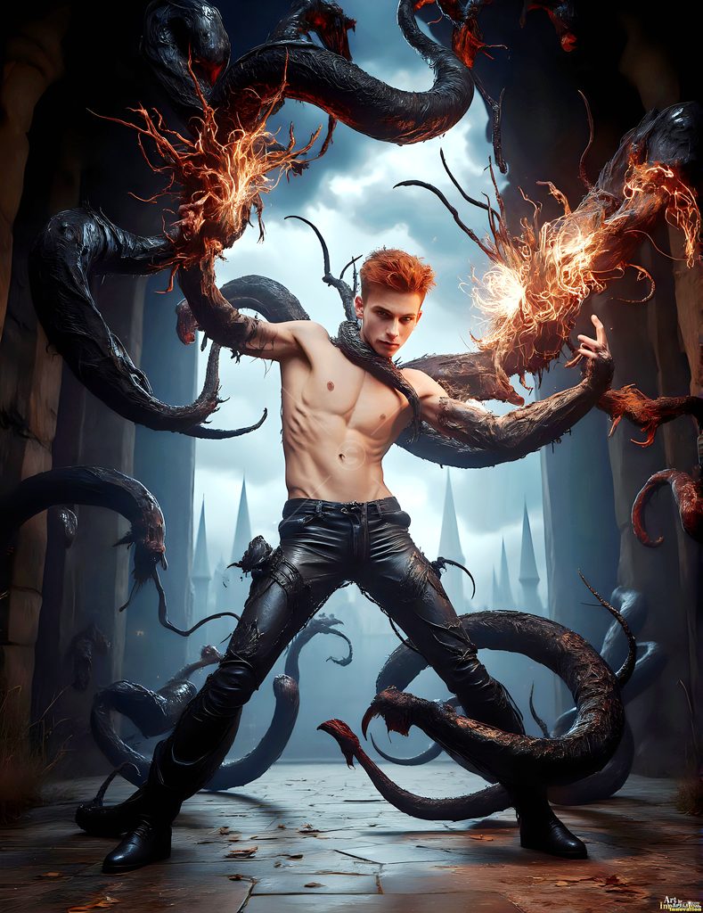 The House of the Serpents - AI Wizard Art