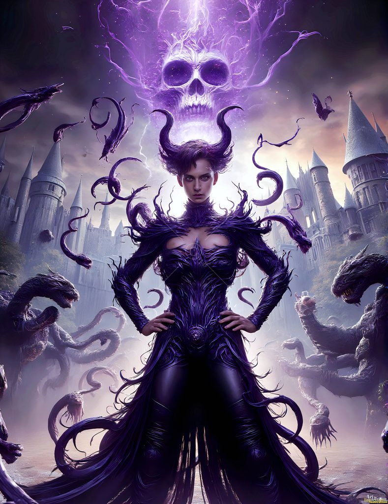 The House of the Serpents - AI Wizard Art