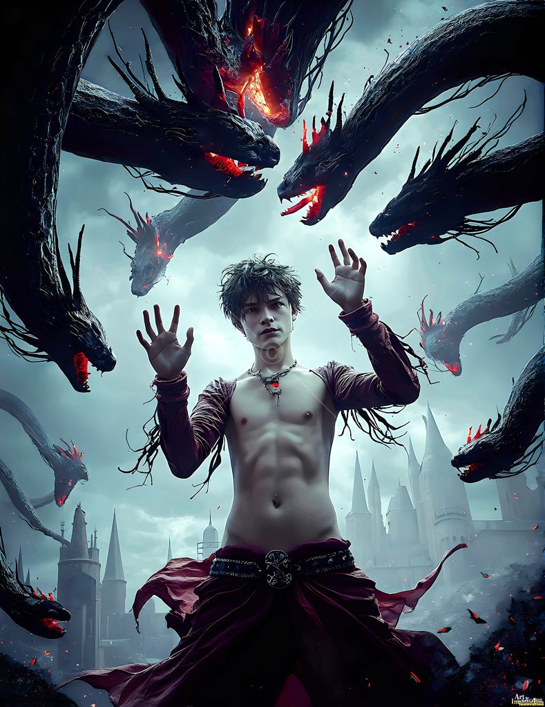 The House of the Serpents - AI Wizard Art