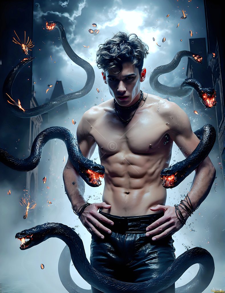 The House of the Serpents - AI Wizard Art