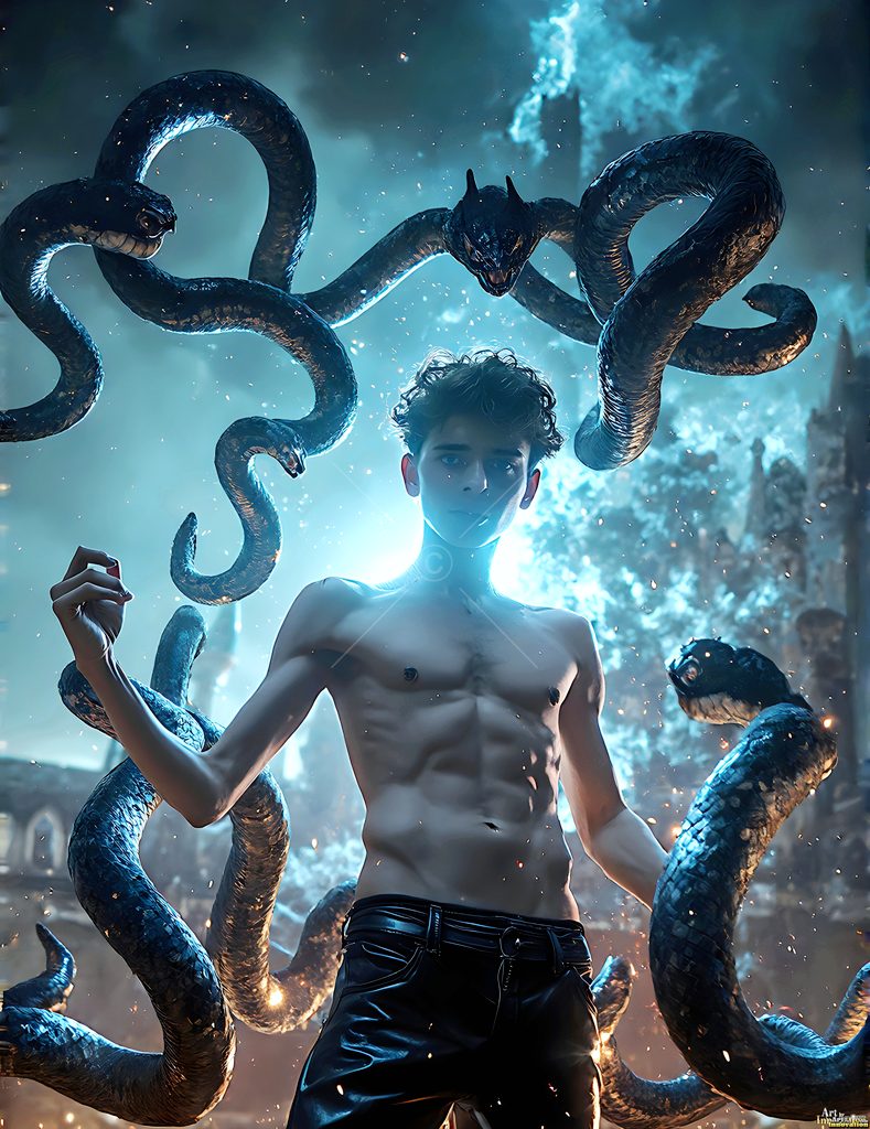 The House of the Serpents - AI Wizard Art