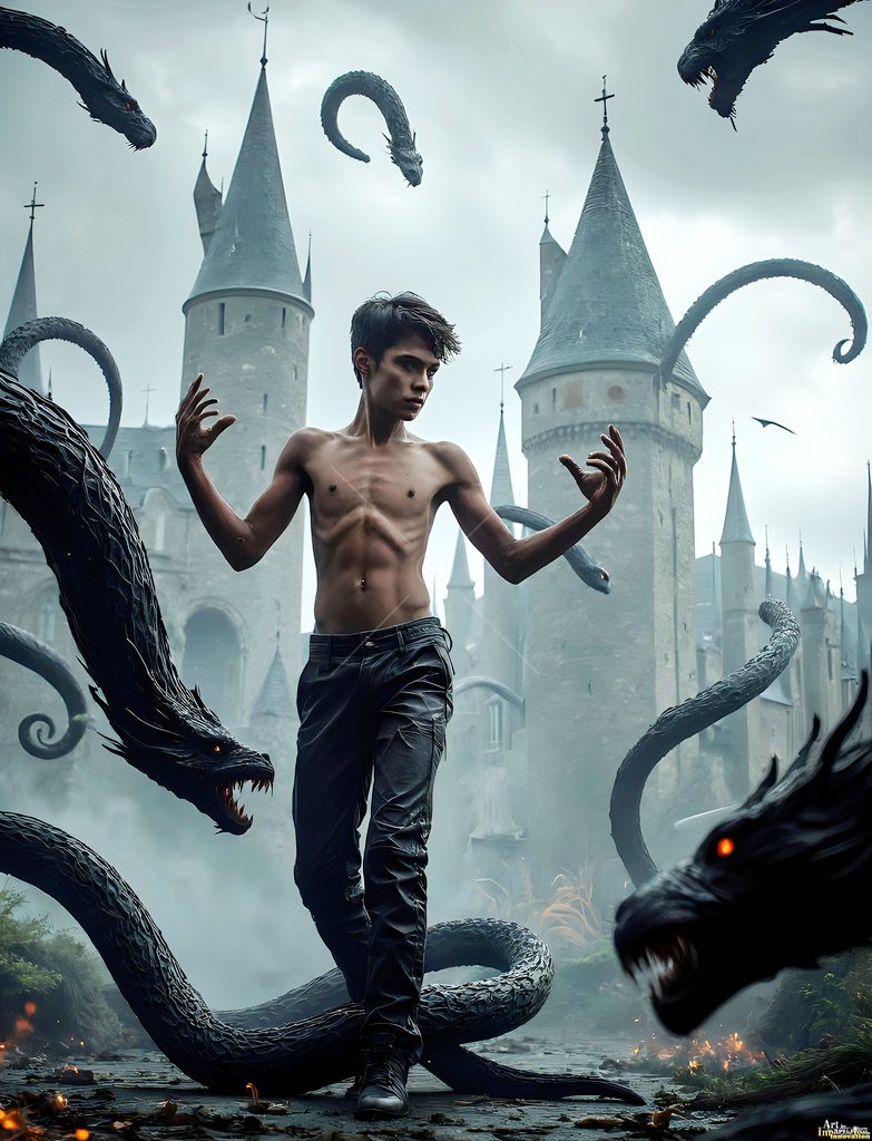 The House of the Serpents - AI Wizard Art