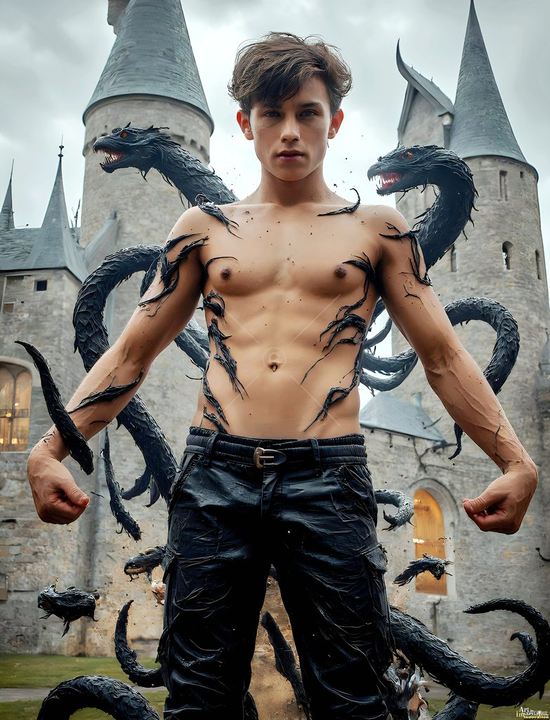 The House of the Serpents - AI Wizard Art
