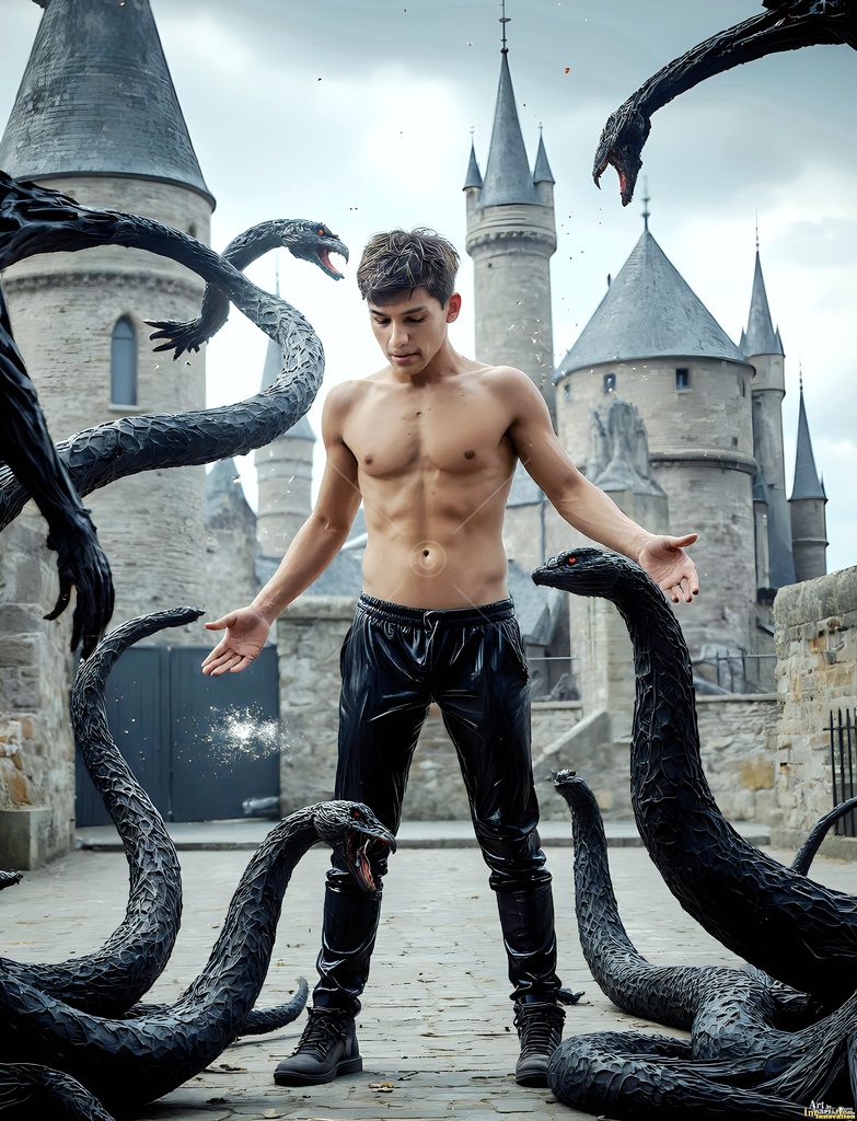 The House of the Serpents - AI Wizard Art