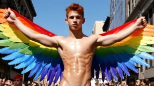 Wings of Pride – AI LGBTQ Fantasy Art