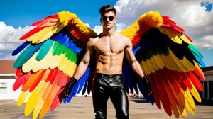 Wings of Pride – AI LGBTQ Fantasy Art