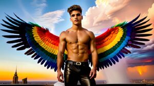 Wings of Pride – AI LGBTQ Fantasy Art
