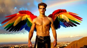 Wings of Pride – AI LGBTQ Fantasy Art