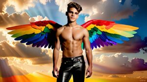 Wings of Pride – AI LGBTQ Fantasy Art