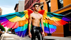 Wings of Pride – AI LGBTQ Fantasy Art