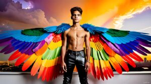 Wings of Pride – AI LGBTQ Fantasy Art