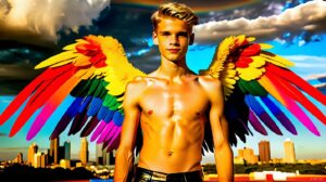 Wings of Pride – AI LGBTQ Fantasy Art