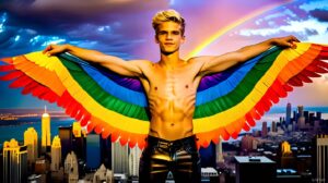 Wings of Pride – AI LGBTQ Fantasy Art