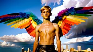 Wings of Pride – AI LGBTQ Fantasy Art