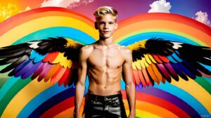 Wings of Pride – AI LGBTQ Fantasy Art