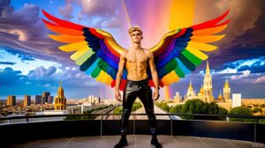 Wings of Pride – AI LGBTQ Fantasy Art
