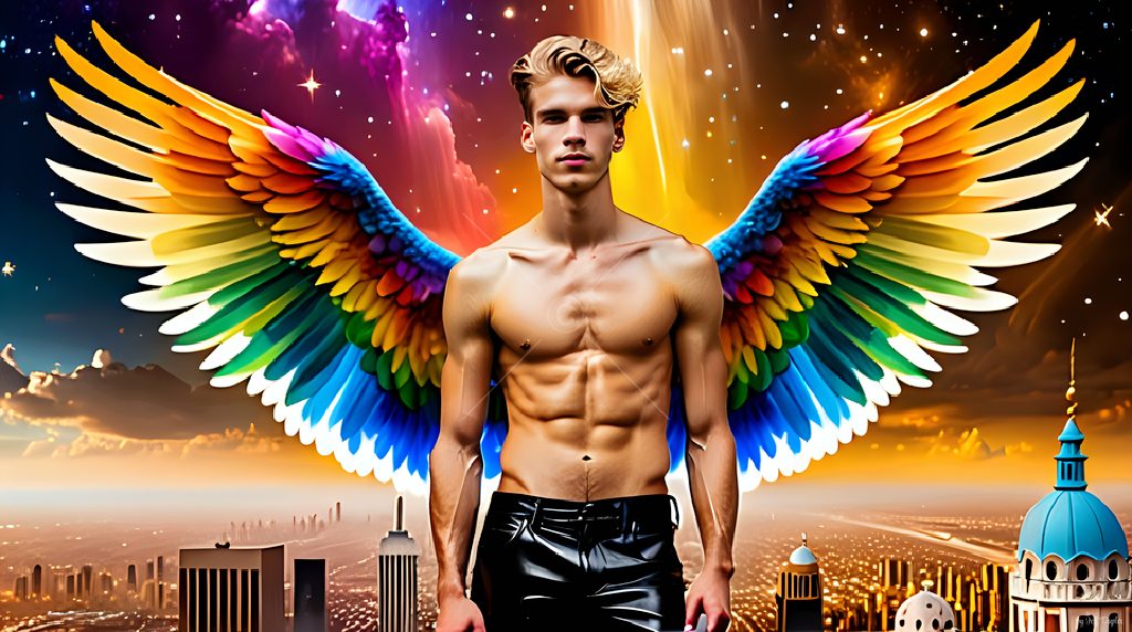 Wings of Pride - AI LGBTQ Fantasy Art