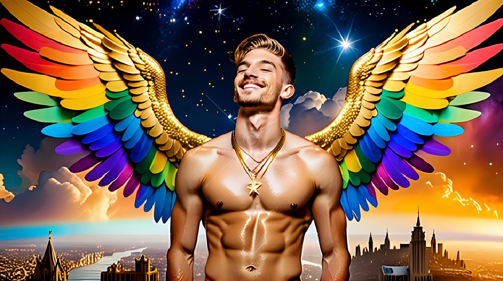 Wings of Pride - AI LGBTQ Fantasy Art