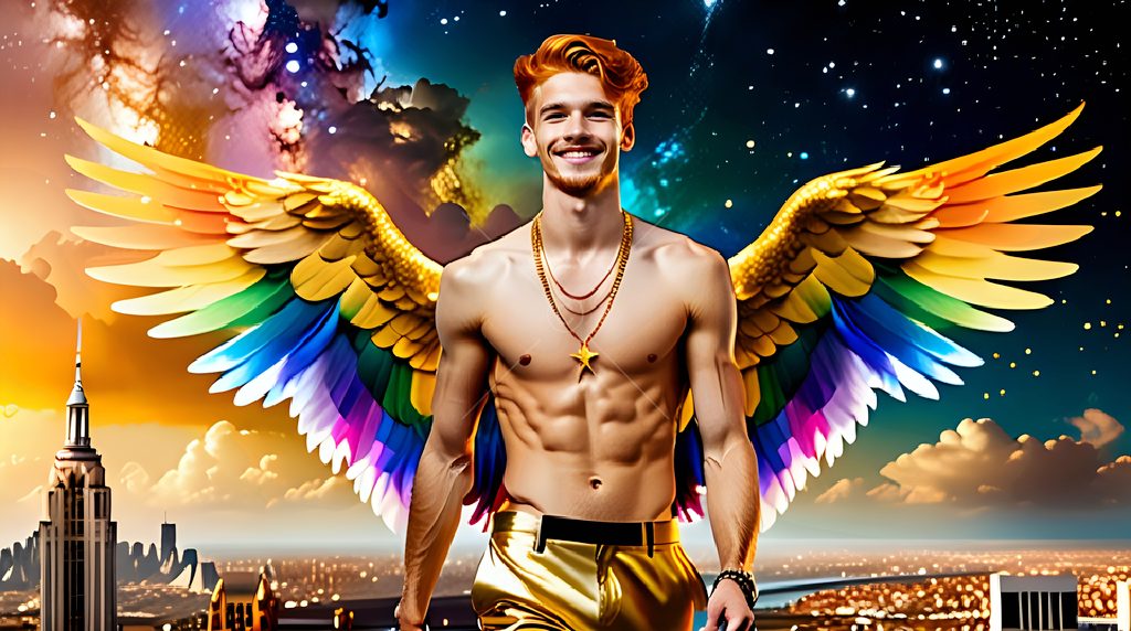 Wings of Pride - AI LGBTQ Fantasy Art