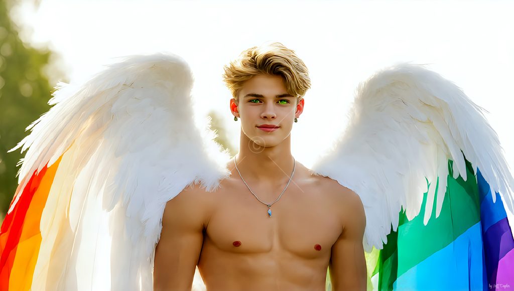 Wings of Pride - AI LGBTQ Fantasy Art