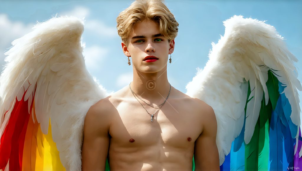 Wings of Pride - AI LGBTQ Fantasy Art