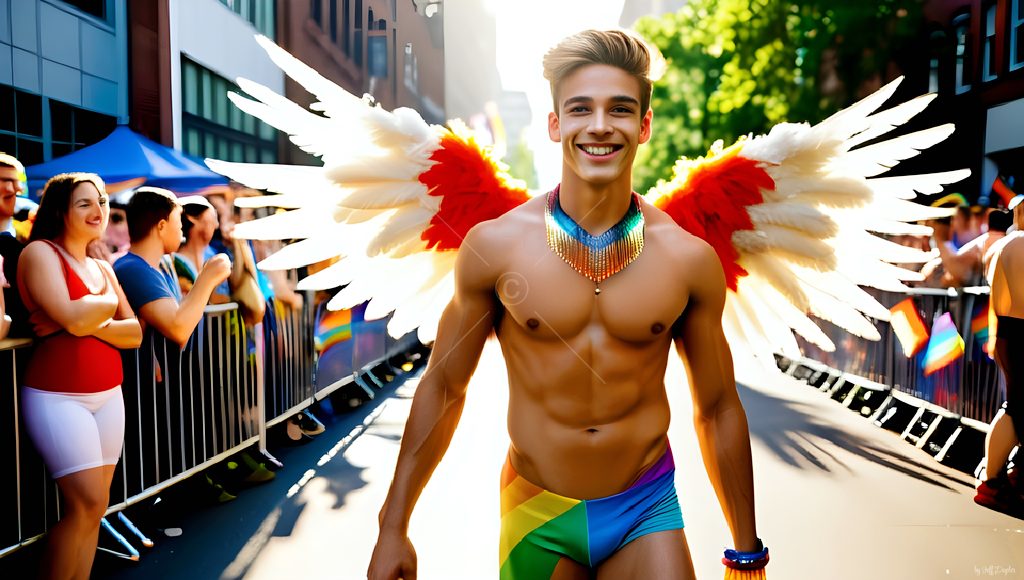Wings of Pride - AI LGBTQ Fantasy Art