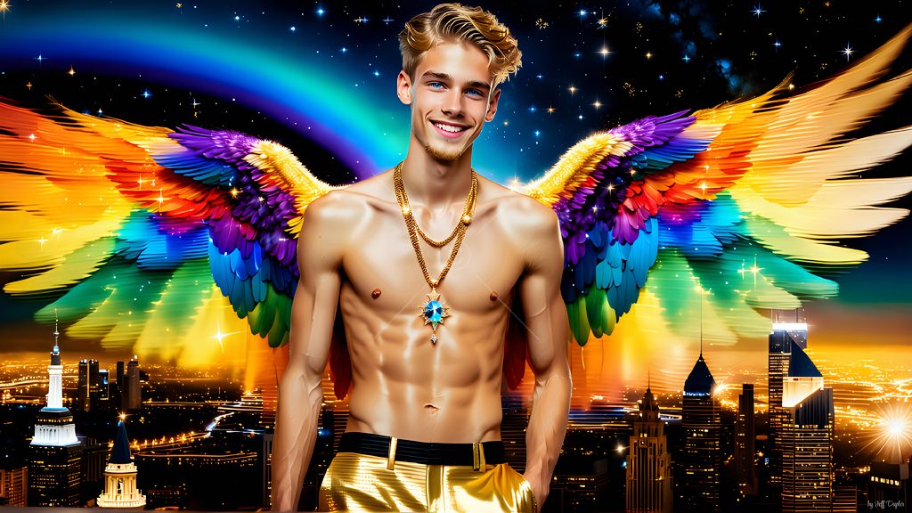 Wings of Pride - AI LGBTQ Fantasy Art
