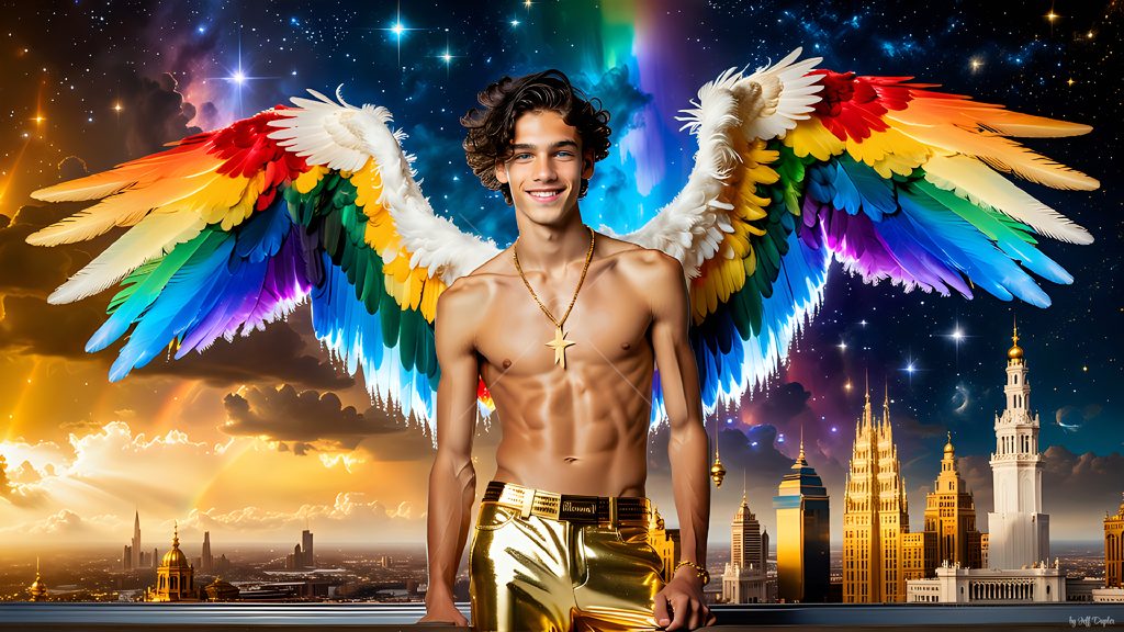 Wings of Pride - AI LGBTQ Fantasy Art