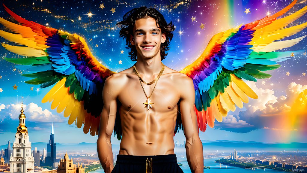 Wings of Pride - AI LGBTQ Fantasy Art