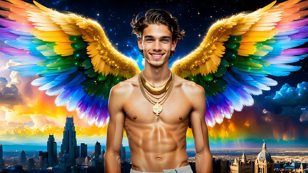 Wings of Pride - AI LGBTQ Fantasy Art