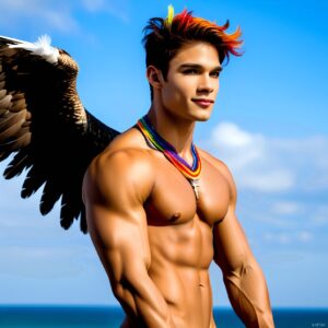 Wings of Pride – AI LGBTQ Fantasy Art